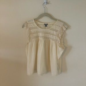 Aerie Off-White Sleeveless Top